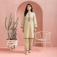 Beige - Printed Co-Ord Set