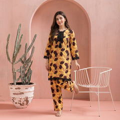 Skin & Black - Printed Co-Ord Set