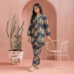 Blue & Skin - Printed Co-Ord Set (Copy) (Copy)