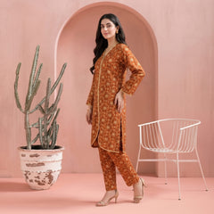Orange  - Printed Co-Ord Set