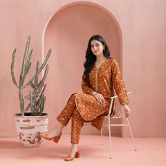 Orange  - Printed Co-Ord Set
