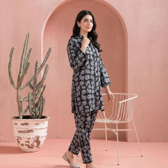 Grey & Black - Printed Co-Ord Set